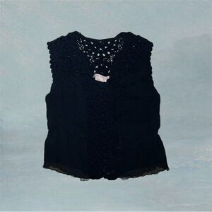 BCBGMaxazria Sleeveless Silk Blouse